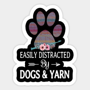 Dogs & Yarn Sticker